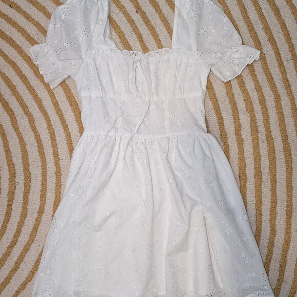 White cottage core mini dress - bundle for free! - Picture 1 of 5